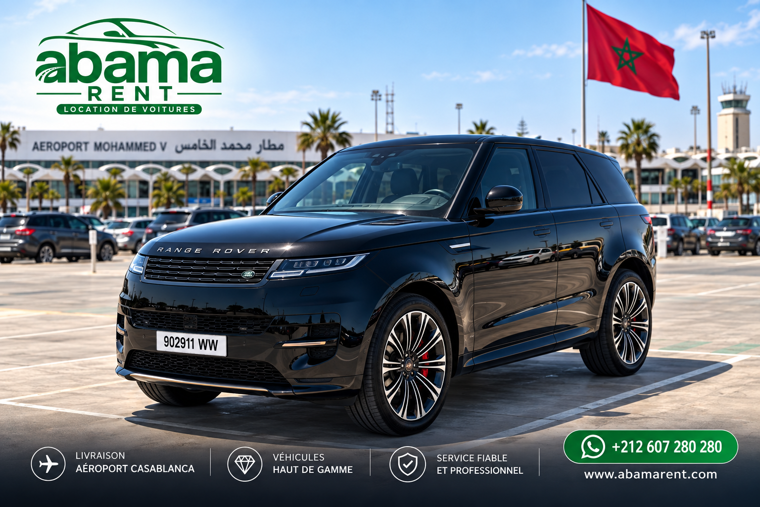 Range Rover Sport 2026 à louer à Dar Bouazza 