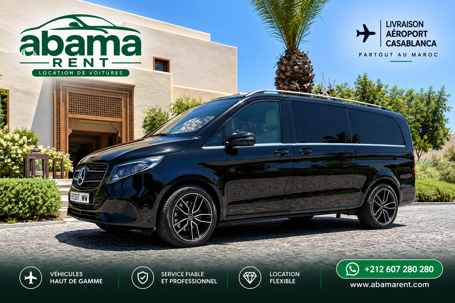 Mercedes Classe V avec chauffeur – Déplacements professionnels & transferts