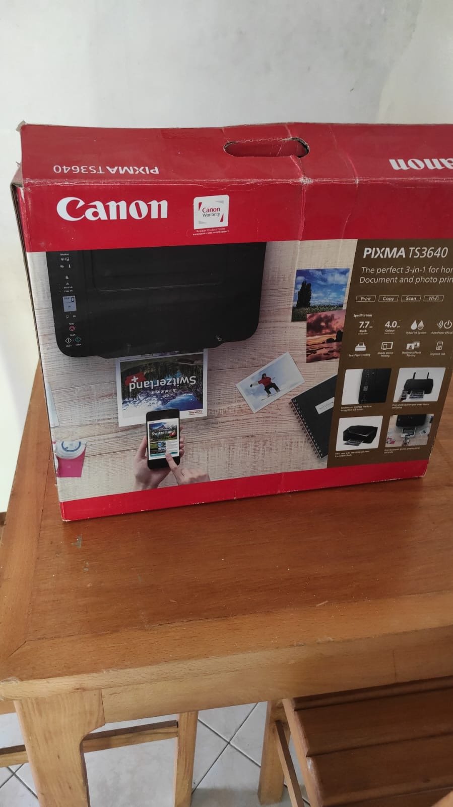 Photo 4 de Imprimante Canon PIXMA TS3640 Wi-Fi – Imprimante, Scanner & Copieur